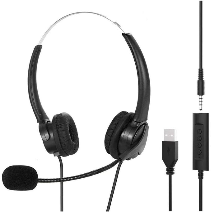 Bai'en DH800 Call Center Agent Telemarketing Outbound Customer Service Headset Computer Mobile Phone Telephone Headset