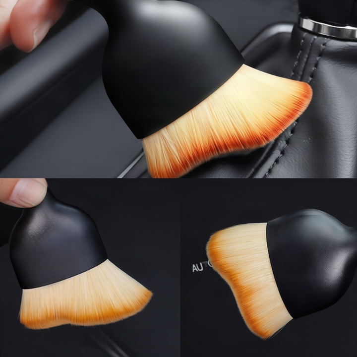 Soft dust brush for car interior
