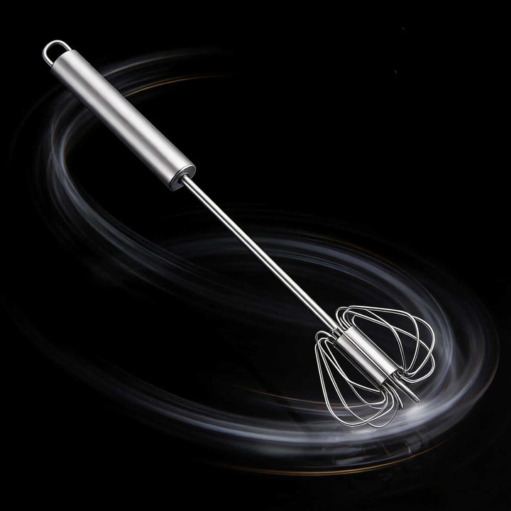 Half-automatic whisk made of stainless steel