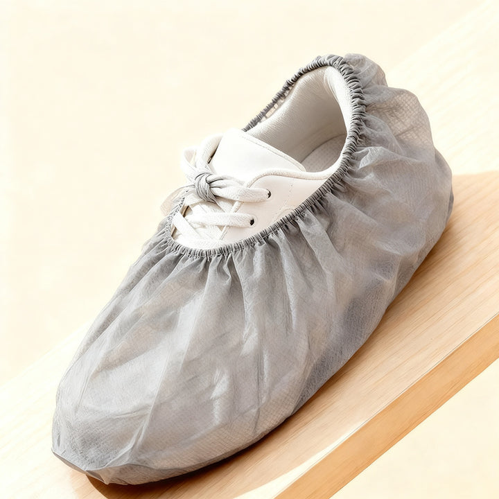 Fleece shoe covers, non-slip