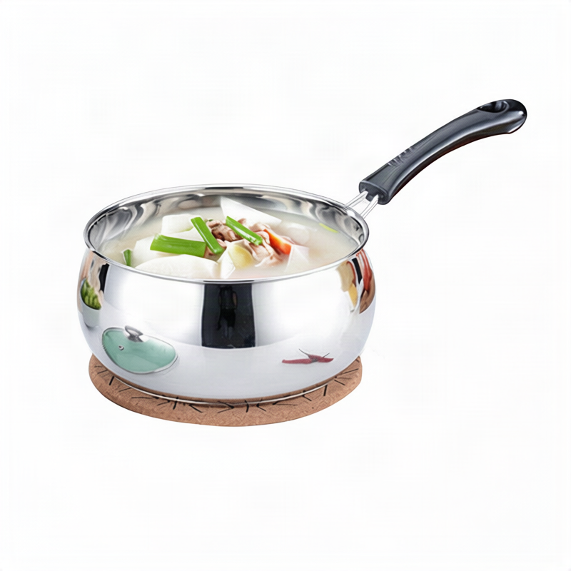 Non-stick frying pan with honeycomb pattern