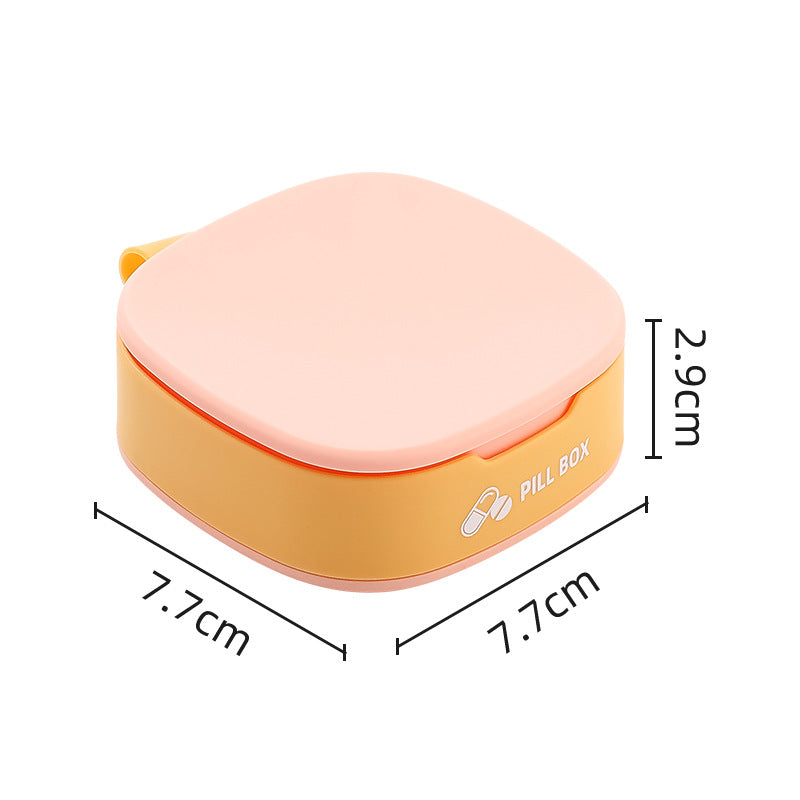 Pill organizer with compartments, portable