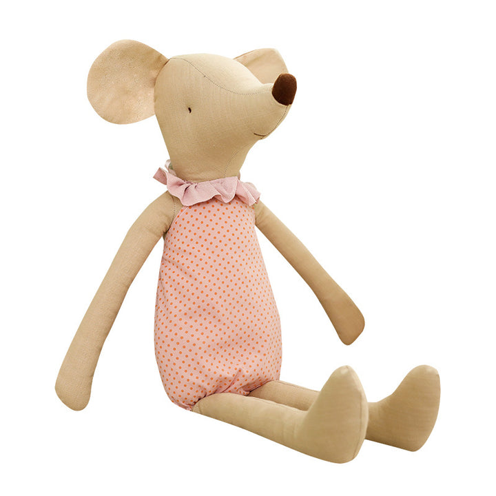 Plush mouse with clothing, 35–60 cm, Polyester