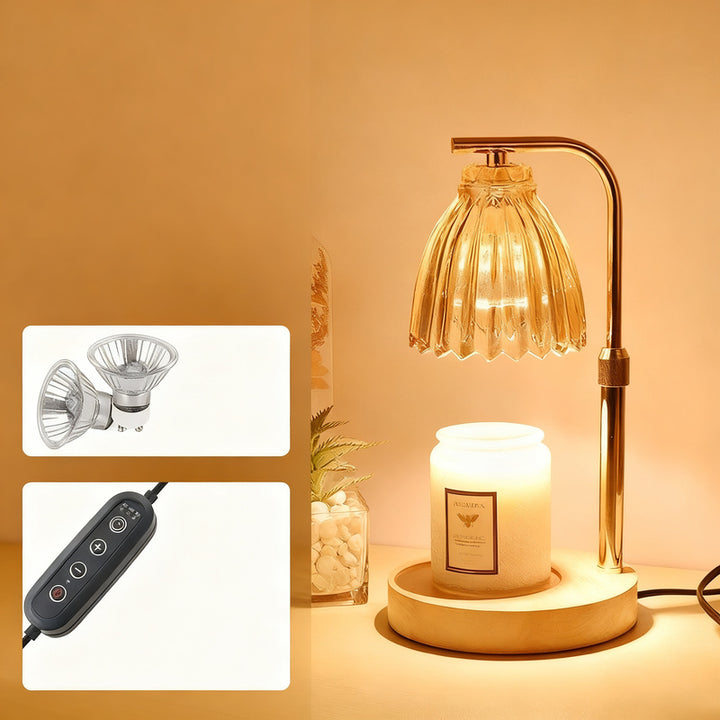 Wax melt fragrance lamp with dimmer function