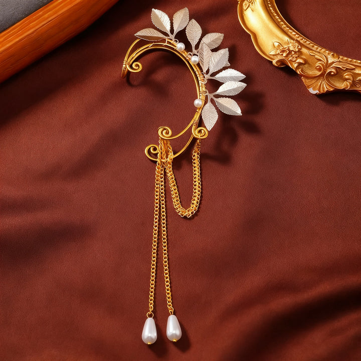 Ear clip without ear hole, handwoven