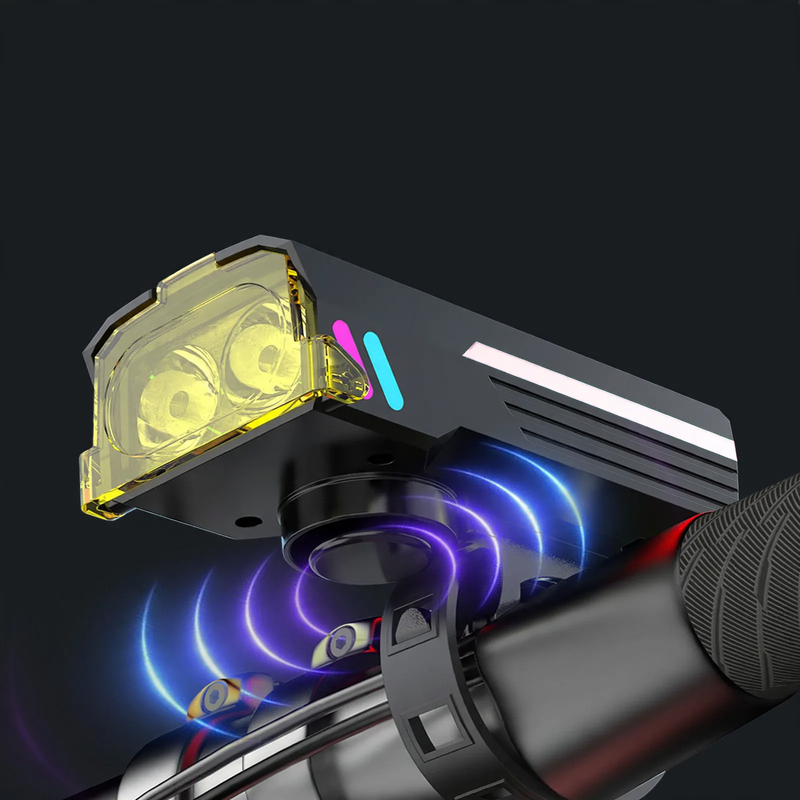Bicycle lighting, front and rear light, night ride