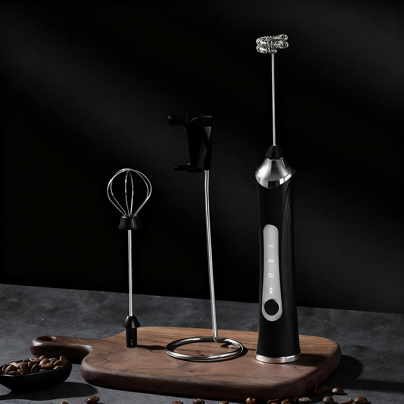 Electric milk frother, USB-C, multiple functions