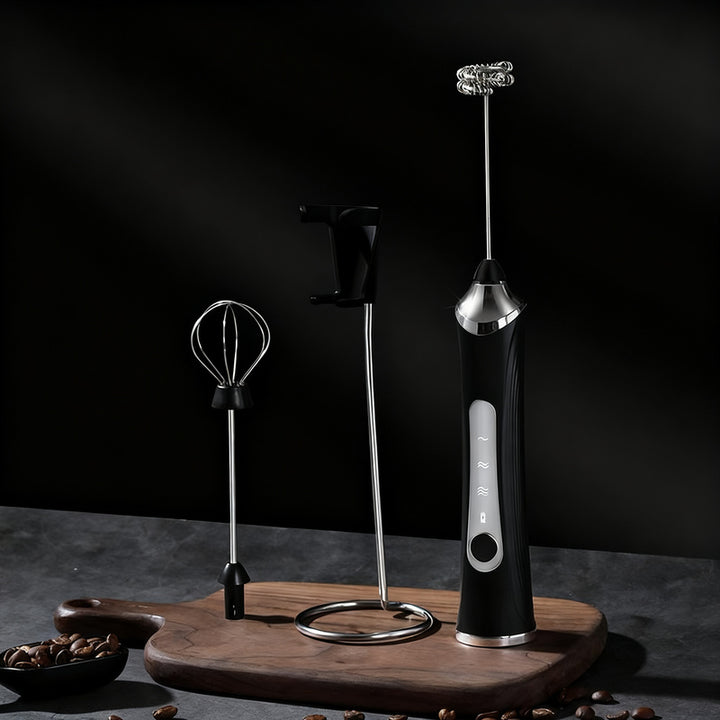 Electric milk frother, USB-C, multiple functions