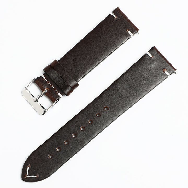 Vintage leather watch strap made of cowhide