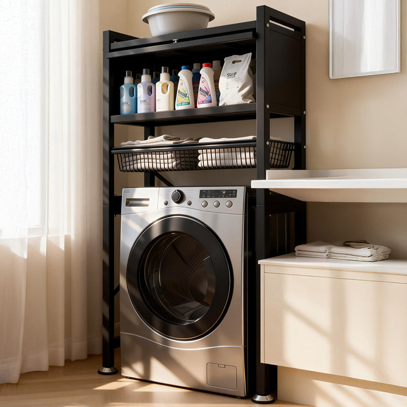 Steel shelf for washing machine, 2–3 levels with doors
