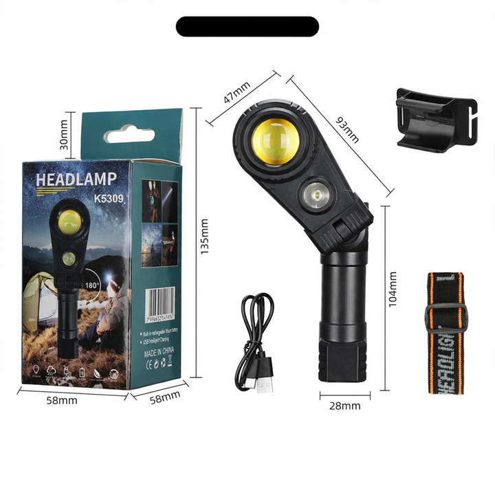 Portable LED work light with headband, ST2015