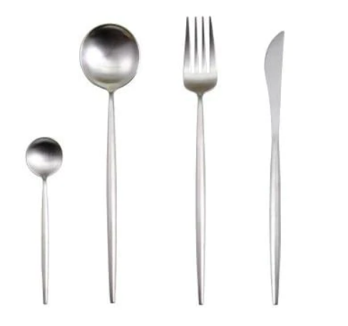 Luxury 24-Piece Gold-Silver Cutlery Set for Stylish Table Setting Kalsten
