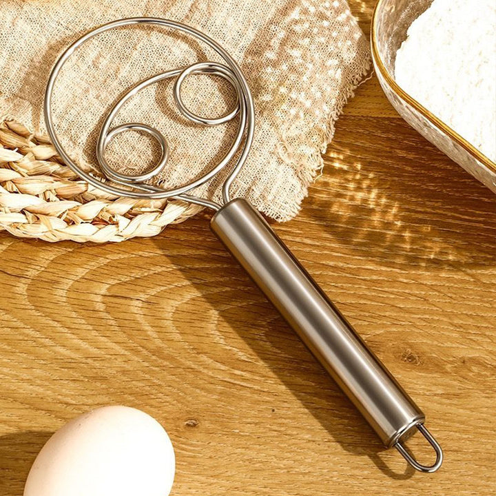 Stainless steel whisk for stirring and beating