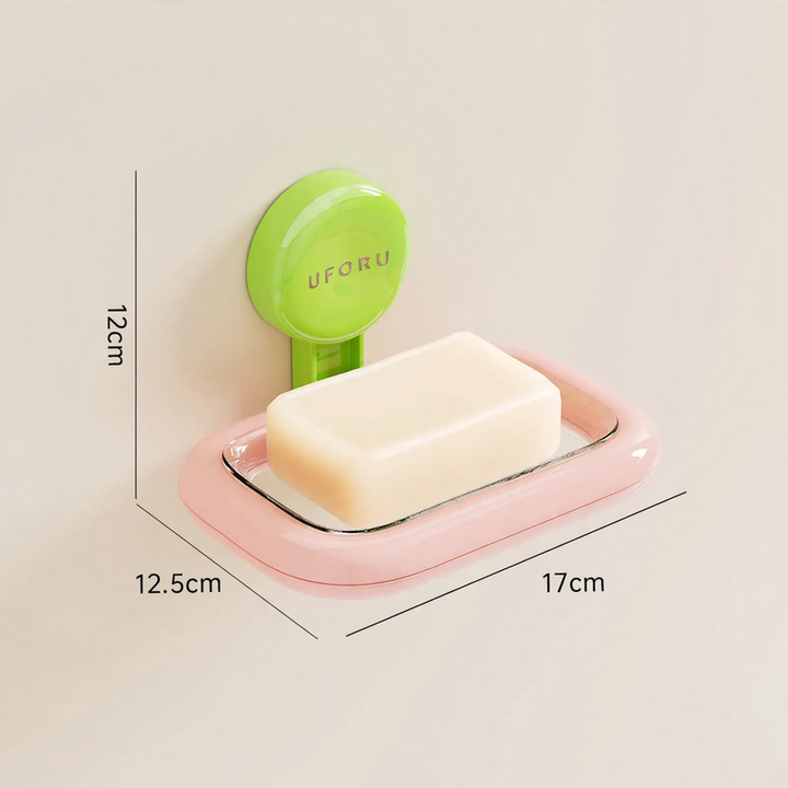 Kitchen organizer with suction cup, plastic