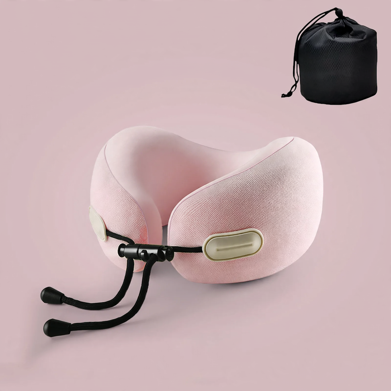 Memory foam neck support pillow with pocket