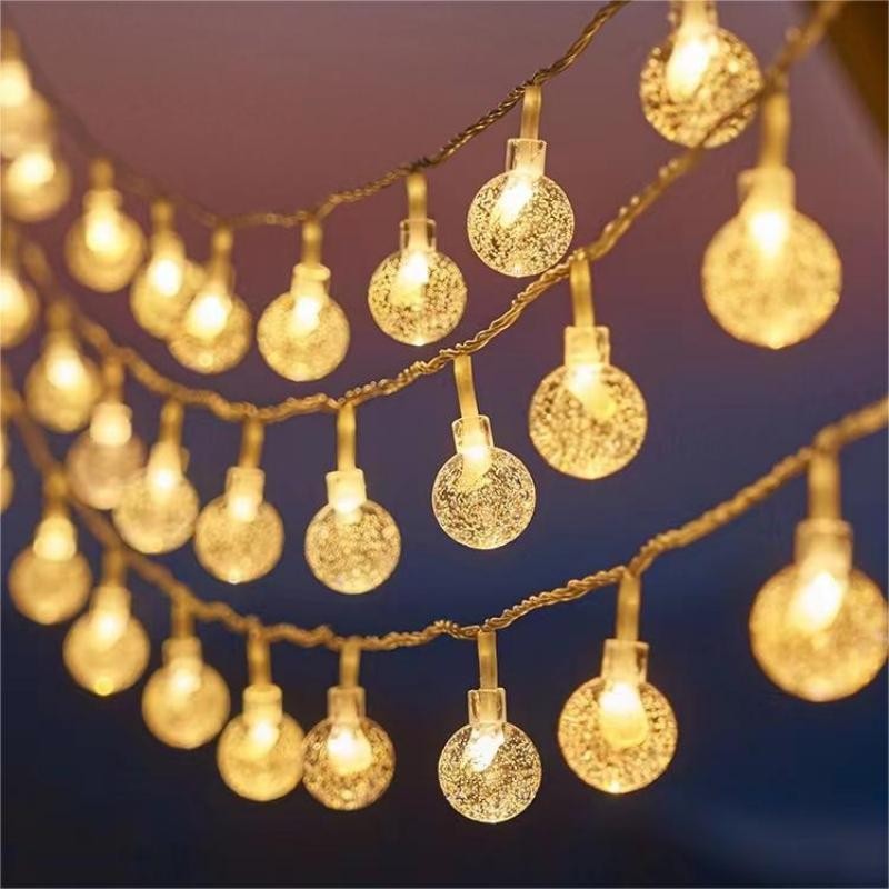 LED string lights with button cell battery, 1–3 m