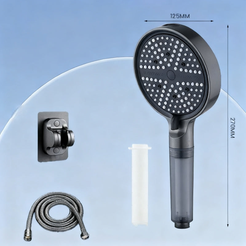 Shower head with filter and massage function
