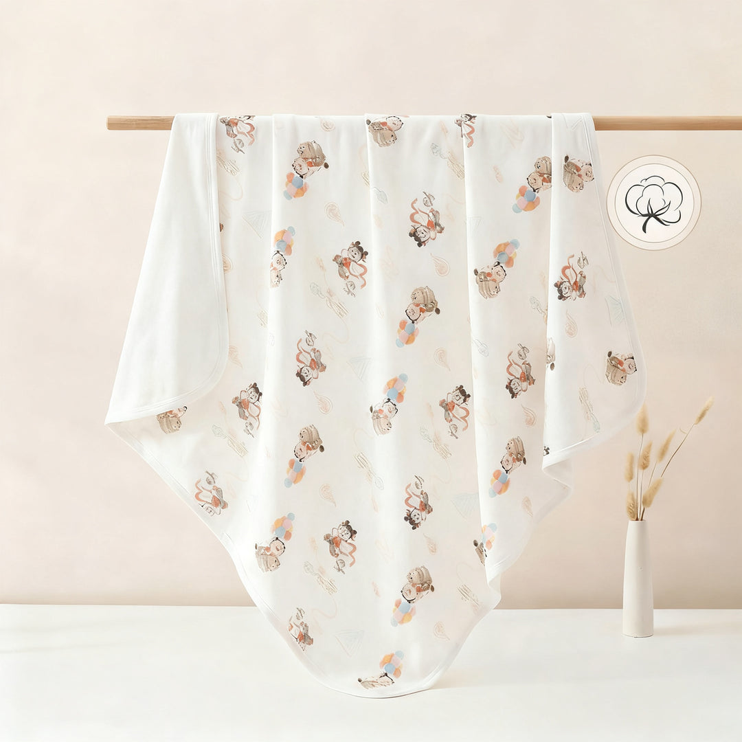 Baby changing cloth made of cotton, 90×90 cm