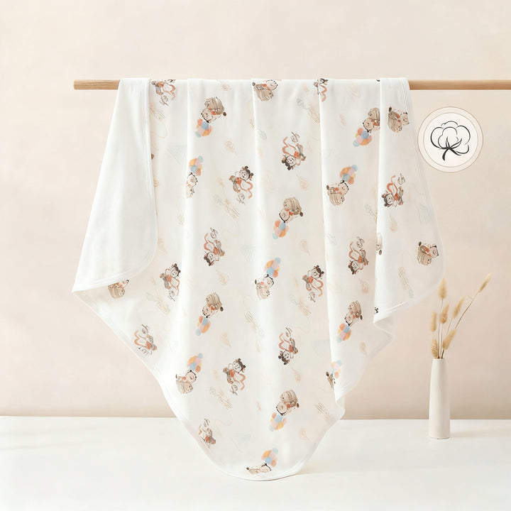 Baby changing cloth made of cotton, 90×90 cm