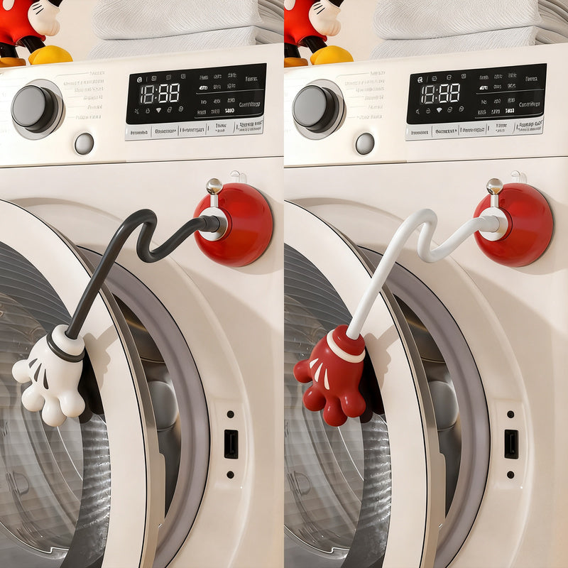 Magnetic ventilation holder for washing machines