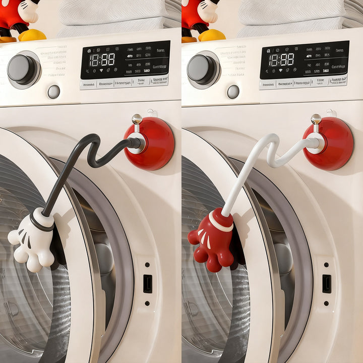 Magnetic ventilation holder for washing machines