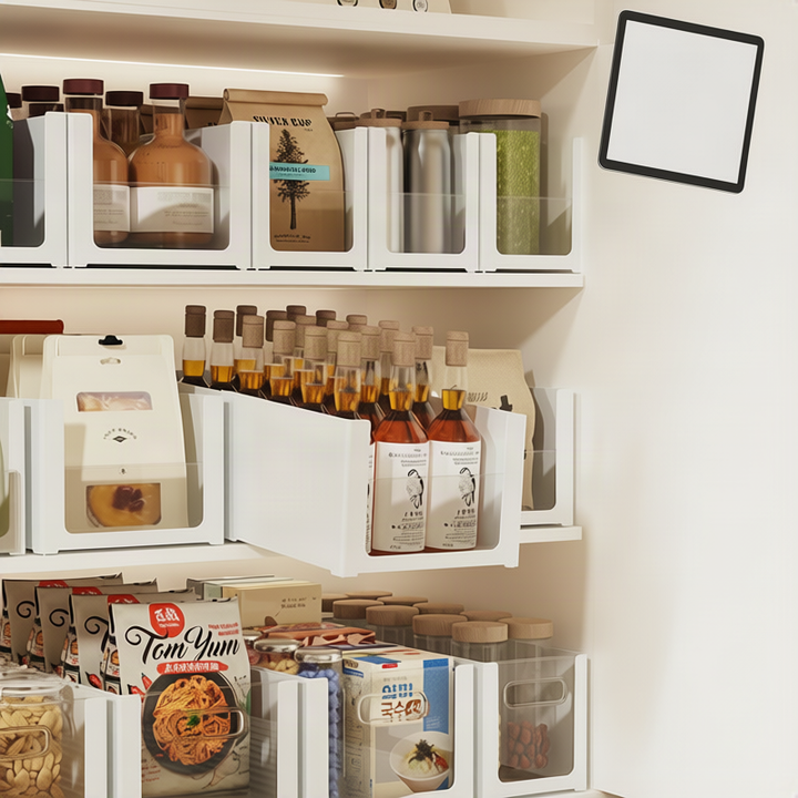 Wall-mounted storage box with compartments