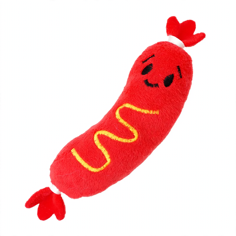 Plush toy with squeaker for dogs and cats