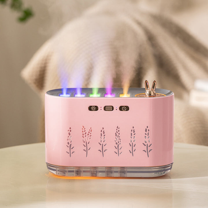 Sound-controlled aroma diffuser with LED light