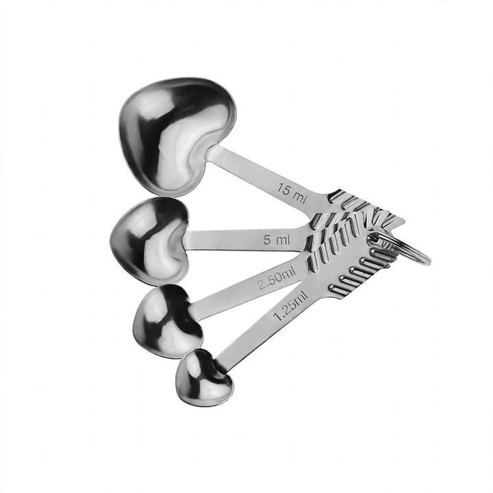 Stainless Steel Measuring Spoon Heart Shape