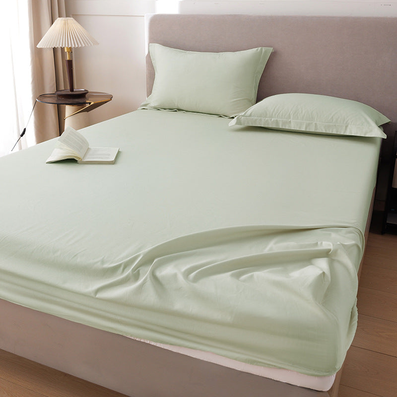 Cotton fitted sheet set, 1.2 m, solid colors