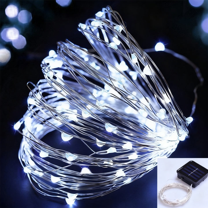 Solar-Copper-Wire-String-Lights with Remote Control