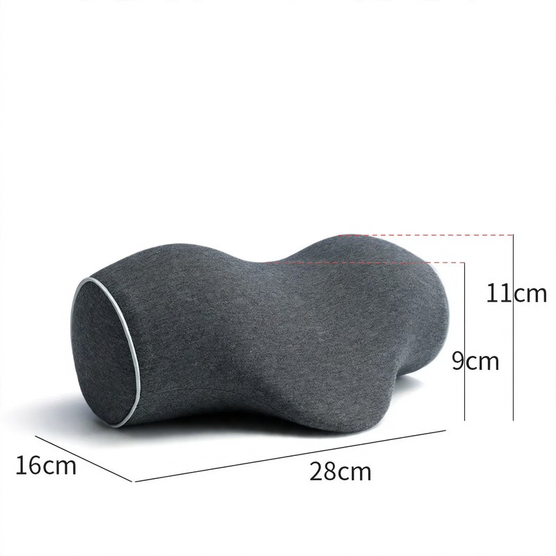 Neck support pillow, U-shape, memory foam, 20–25 cm