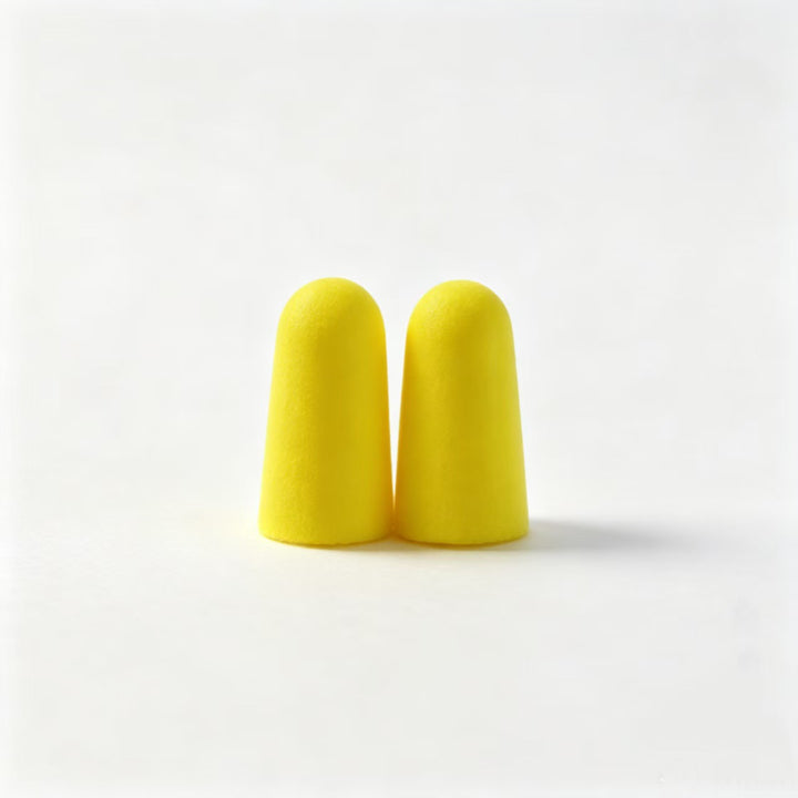 Foam ear plugs, spherical shape, 25×12 mm