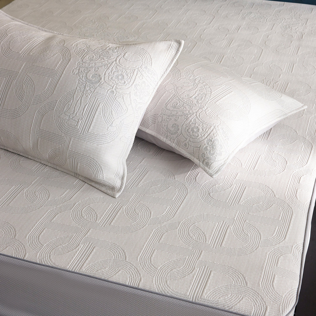Cooling mat made of ice mat and rattan, 150×200 or 180×200 cm
