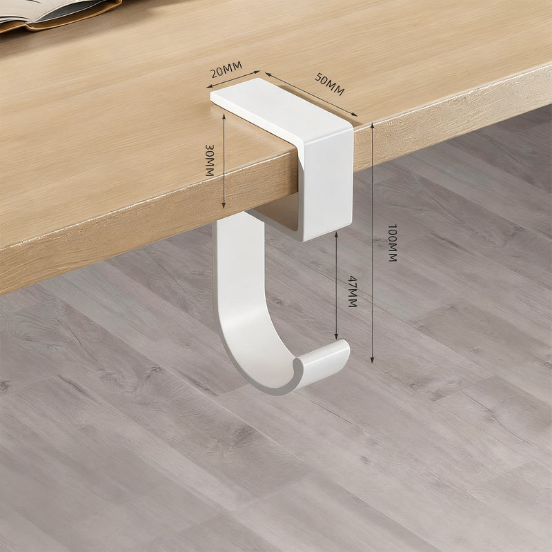 Table hooks made of space aluminum, self-adhesive