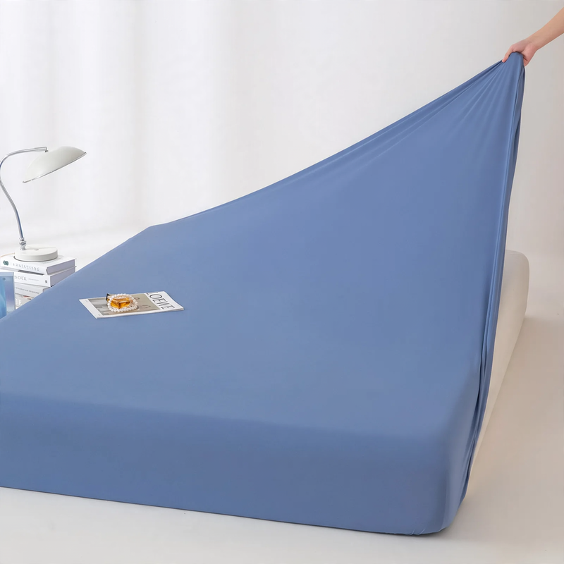 Summer fitted sheet with cooling effect, 0.9 m