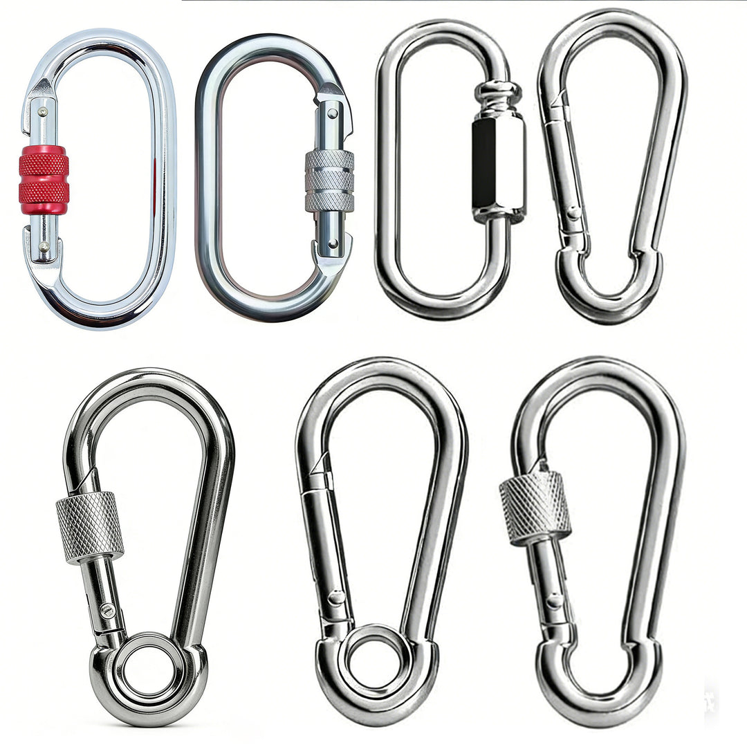 Safety carabiner made of carbon steel