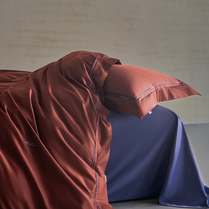 Bedding set made of long-staple cotton with embroidery