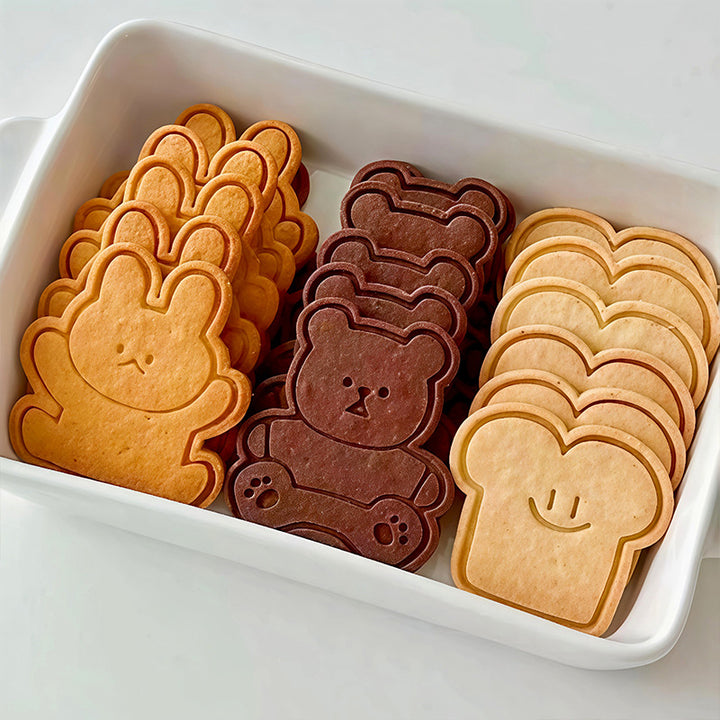 Cookie cutters plastic, various designs