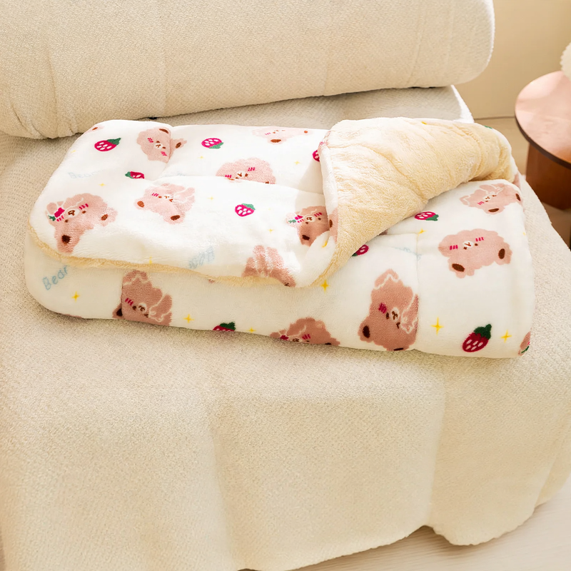 Pet mat made of flannel, warming, different sizes