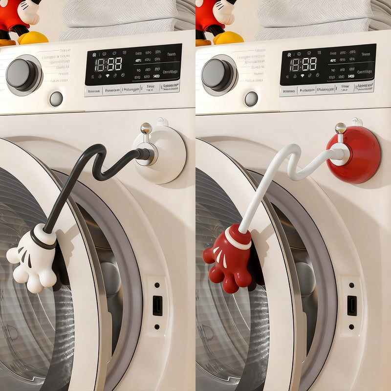 Magnetic ventilation holder for washing machines