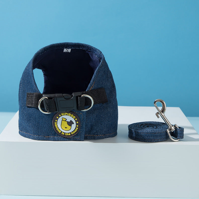 Dog harness Denim, small breeds