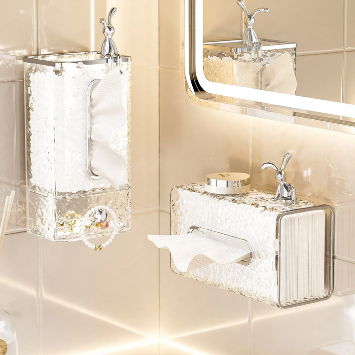 Wall-mounted paper towel dispenser, plastic