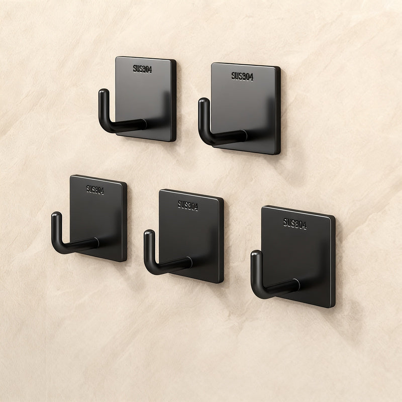 Stainless steel adhesive hooks with strong hold
