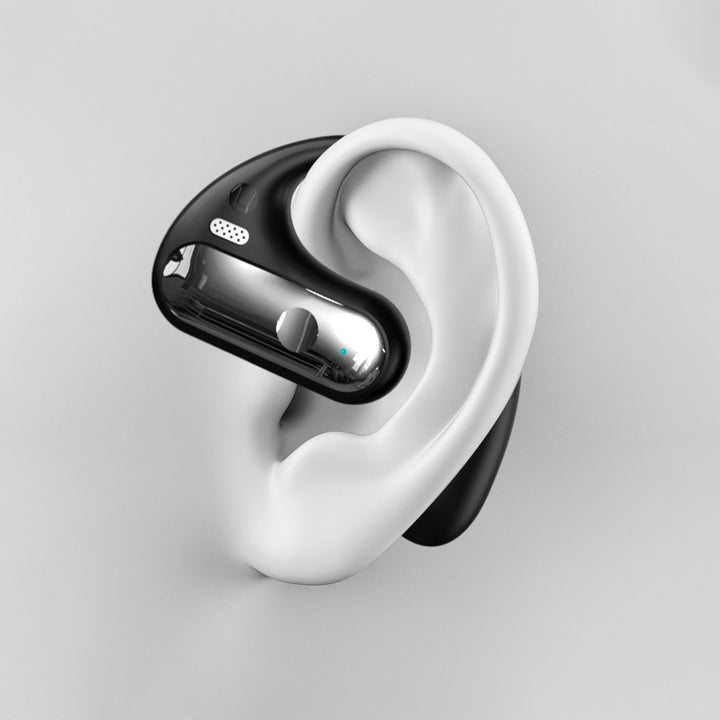 Wireless ear hook headphones with noise cancellation