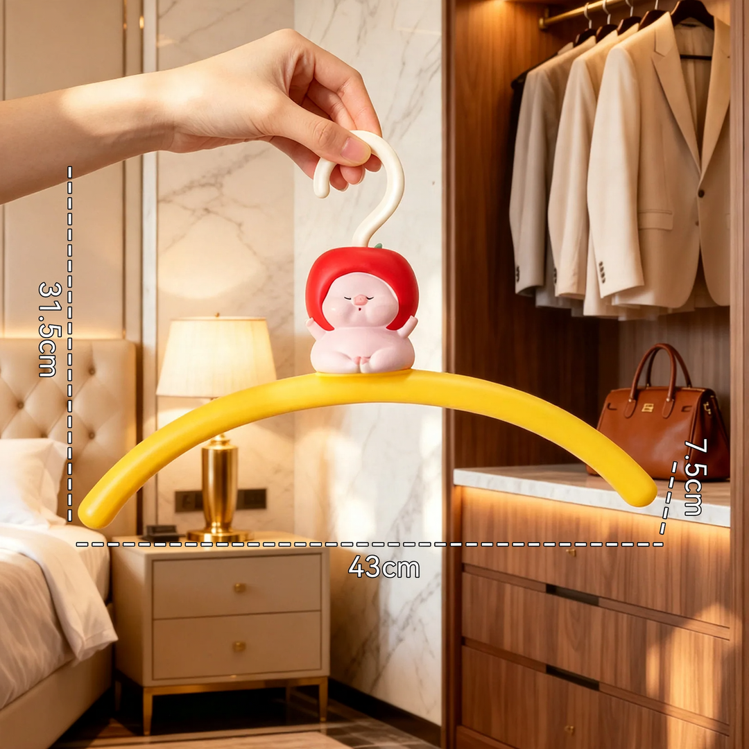 Clothes hanger, cartoon design, non-slip, ABS