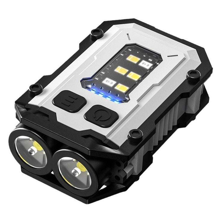 Portable USB flashlight with magnetic holder