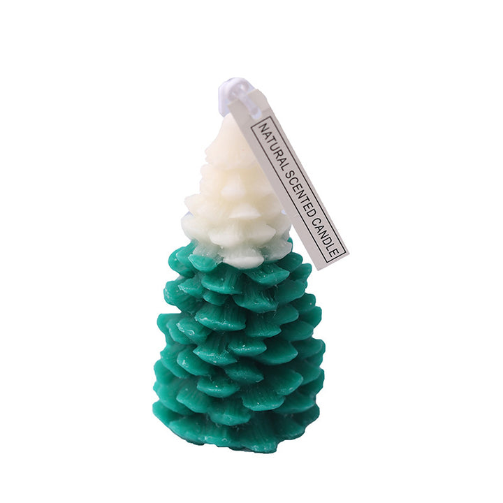 Handcrafted Christmas tree scented candle made of soy wax