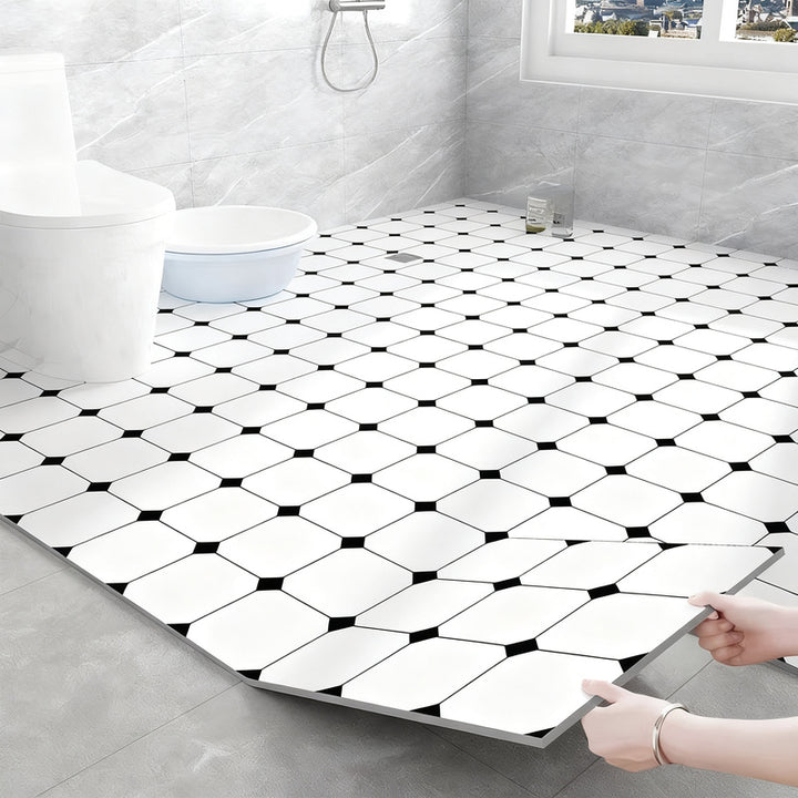 PVC flooring, self-adhesive