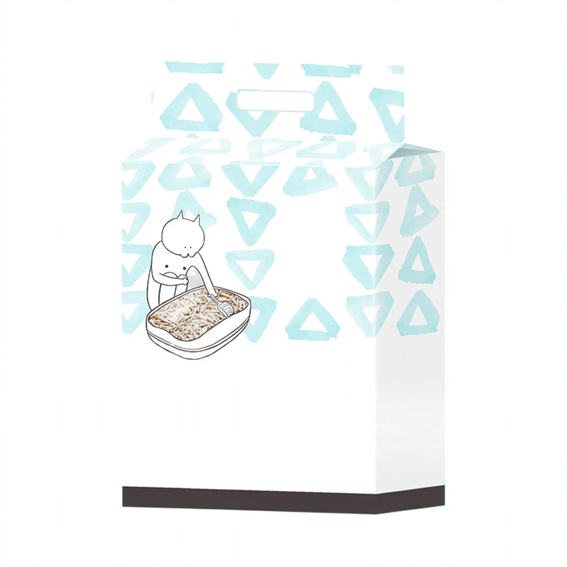 Tofu cat litter with activated charcoal and odor control